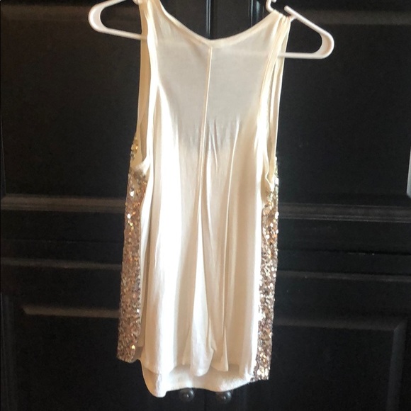 Express Gold Sequin Tank Size M - Picture 3 of 3